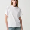 White plaid Relax  T Shirt